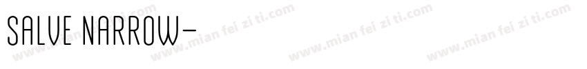 Salve Narrow字体转换
